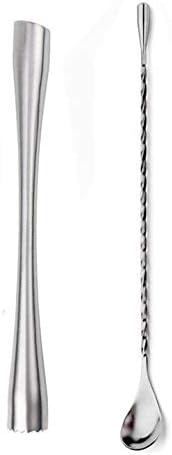 MBB Stainless Steel Cocktail Muddler 10" Professional Old Fashioned & Mojitos Drink Muddler Ideal Bartender Tool