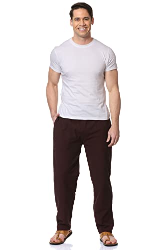 Image of Aatman One Size Men's Eco-Friendly Cotton Pyjama Pack of 2 | Fits Waist Size 28 to 36 Inches