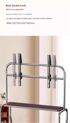 Soporte móvil para TV 32-75" acero inoxidable miniatura 6