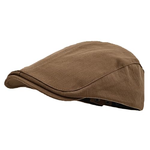 Bigoco Casquette Béret Plate Coton Homme Casquette Réglable Souples Vintage Casquette Newsboy Ivy Gatsby