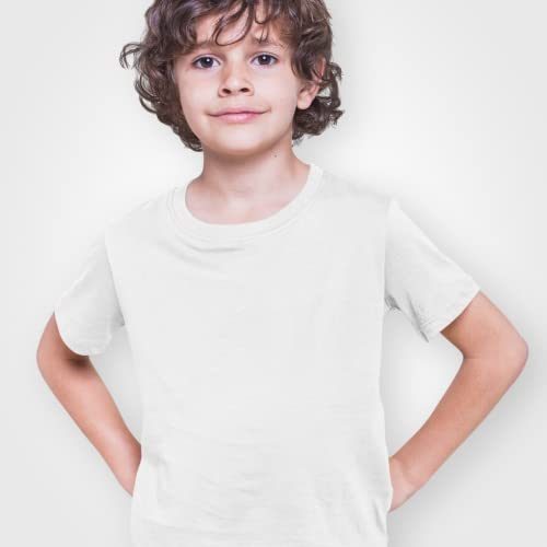 Image of Boys Tshirt Tshirts for Kids Boys Kids t Shirts fr Boys Organic Cotton Short Sleeves Round Neck Regular Fit T-Shirt for Baby Boy Solid Plain T-Shirts Boy
