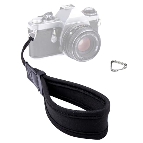 LENS-AID Cinturino da Polso in Neoprene per Fotocamera – Laccio Morbido, Confortevole e Sicuro per Reflex, Mirrorless e Compatte, Più Movimenti & Comfort
