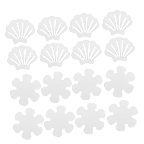 Generico 2 Set Adesivi Antiscivolo per Vasca e Doccia Forma Fiore e Materiale Peva e PU Strisce Antiscivolo Resistenti per Scale e Vasca da Bagno Sicurezza Bagno Famiglia