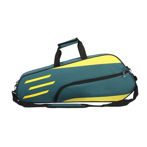 Bolsa de tenis para tres raquetas, bolsa de hombro impermeable para bádminton, funda de raquetbol | Bolsa de almacenamiento resistente para equipo deportivo, equipo de racquetball ligero con G