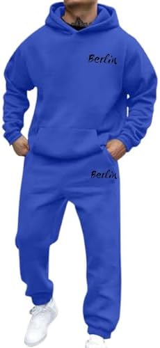 Baggy Jogginganzug Herren Tracksuit Berlin 2 Teilig Y2k Hoodie