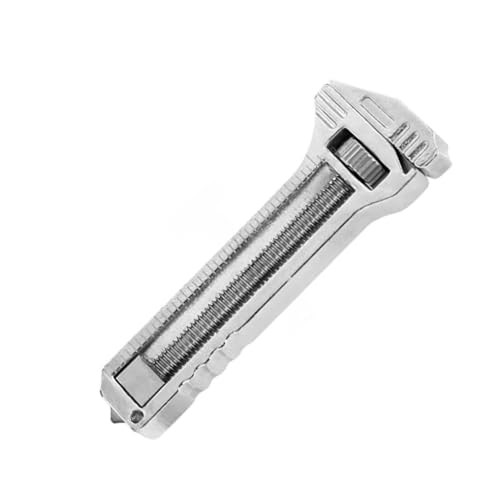HWGING Compacto Ti Multiherramienta Mini Llave Ajustable Abridor de Botellas Extractor de Clavos Herramienta Multifuncional Portátil