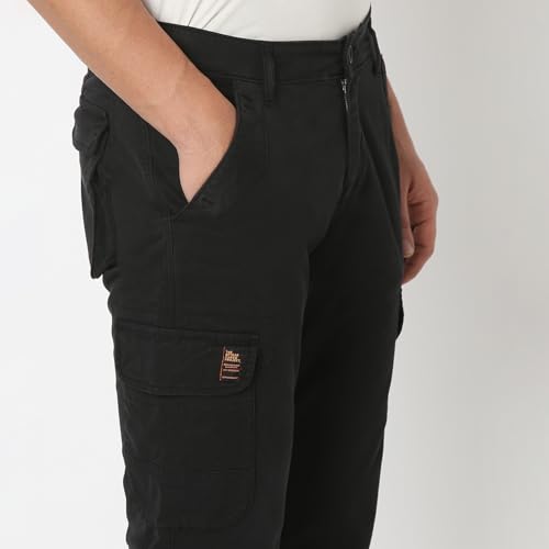 Image of Spykar Men's Regular Cargo Pants