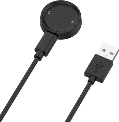 For Amazfit Active 2/2 Square/Bip 6 �X�}�[�g�E�H�b�` �[�d�P�[�u�� �s���Ԃ̋��� �Ή� �X�}�[�g�E�H�b�` USB �[�d�P�[�u�� 1m���� �}���[�d �R�[�h �����ϋv Amazfit Active 2/2 Square/B