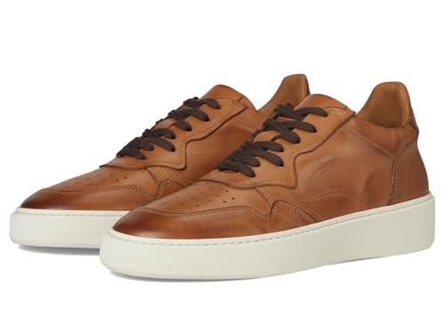 Image of Bruno Magli Men's Dezi Sneakers, Leather Shoes, Lace-Up Casual Shoes