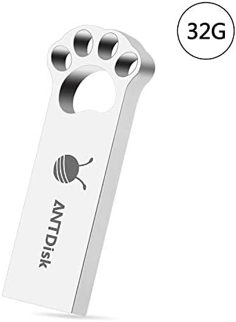 Antdisk Claw 32GB USB Flash Drive USB 2.0 Cartoon Cat Paw Shape USB Disk Pen Driver Claw Memory Stick Sliver