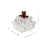 CHERRY MX RGB BROWN SWITCH KIT, pudełko z 23 przełącznikami do klawiatury mechanicznej, do majsterkowania, hot swap lub klawiatury do gier, przełącznik dotykowy bez kliknięcia
