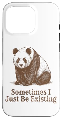 Sometimes I Just Be Existing Panda �ʔ��� ���g�� �~�[�� ���B���e�[�W �X�}�z�P�[�X iPhone 16 Pro �p
