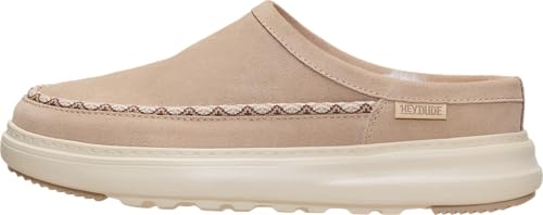 Image of HEYDUDE Women's Remi Toastee Suede Clog Slip On Shoe | Lightweight Easy On Sherpa Lined | Durable Grip Outsole