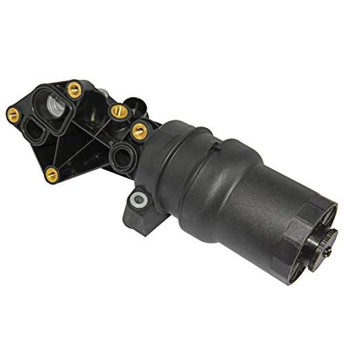 Oil Filter Housing With Gasket Assembly 07K115397D Compatible With Au-Di Ttrs Mk2, Vw Jetta Golf Rabbit New Beetle 2.5L Replaces 07K115397A 07K115397B #TOP2