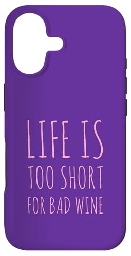 Life Too Short For Bad Wine Tasting�����݈��D�� �X�}�z�P�[�X iPhone 17 �p