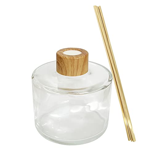 Aromatizador Vidro Picolo 240ml C/Tampa Madeira (1 Peça)