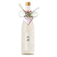 御歳暮 御年賀 金箔入り 日本酒 ギフト 【 祝輝 -shukukou- 】 お祝い 純米吟醸 720ml 金箔 お酒 酒 淡麗 甘口 フルーティー 御祝 プレゼント 内祝い お返し 結婚祝い 退職祝い お歳暮 お年賀 手土産 高級 送料無料 水引 おしゃれ 珍しい 長野県 美山錦 千曲錦酒造 化粧箱付