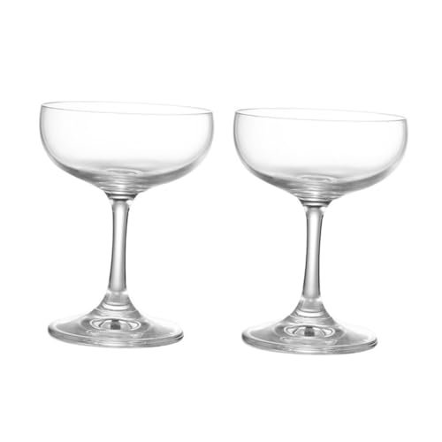 iplusmile 2 piezas Copa de Cóctel Vintage de Cristal de Seguridad de Vino Martini Elegante para Hogar y Fiestas