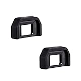 2 Stück Augenmuschel EF Soft Silikon Okular Sucher, Kompatibel for Canon EOS, 800D 750D 700D 3000D 1500D 1300D 1100D 1000D 77D 250D 200DII Fotografie Zubehör