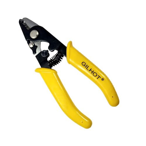 Image of Optical Fiber Cable Cutter - Fiber Optic Stripper includes 1.5mm Hex Key for Fine Adjustments of Fiber Striper