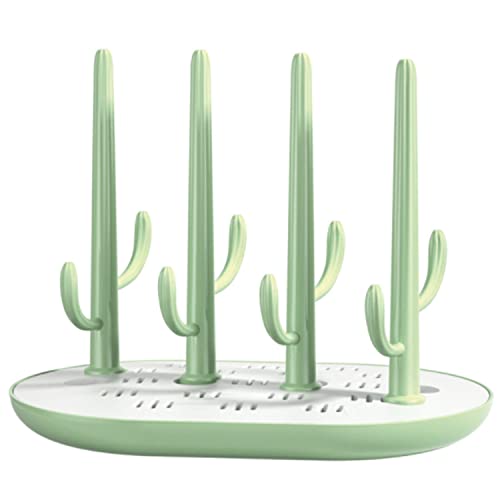 Yuning Séchoir pour Biberons de Bébé Egouttoir design pour Biberons, Egoutte-biberons Arbre Biberon Etendoir, Supports de Séchage de Bouteilles Amovible pour Biberons Tétines Pièces de Tire-Lait, Vert Cover