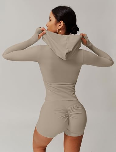 ABOCIW Women Workout Sets Bandeau Bralette Sports Bra Scrunch Butt Lifting High Waist Shorts 2 Piece Gym Yoga Outfits2