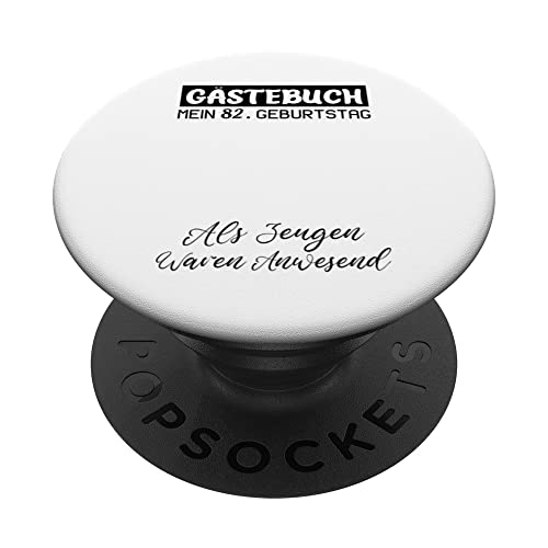Gästebuch Mein 82. Geburtstag Libro de visitas Firma PopSockets PopGrip Intercambiable