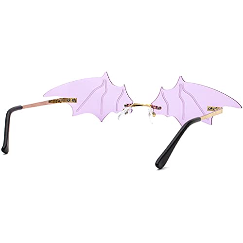 Vintage Bat Sunglasses Futuristic Novelty Cosplay Party Eyewear3