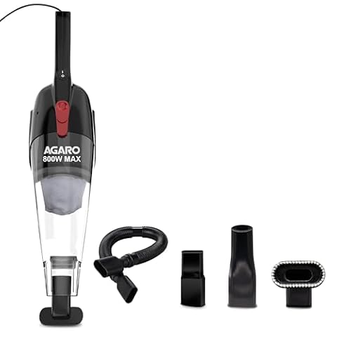 AGARO Regal 800 Watts Handheld Vacuum Cleaner, 6.5 kPa, Lightweight, Mini Size