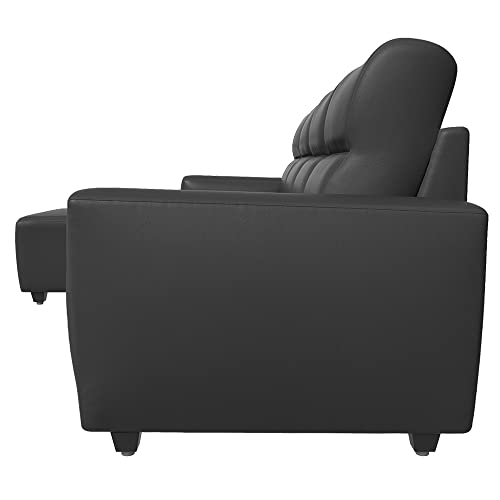 Image of Wakefit Sofa Set for Living Room | 3 Year Warranty | L Shape Sofa, Sofa Set, Wooden Sofa Set for Living Room, 3 Seater Sofa + Left Aligned Chaise - Belize (Fabric, Marble Grey)