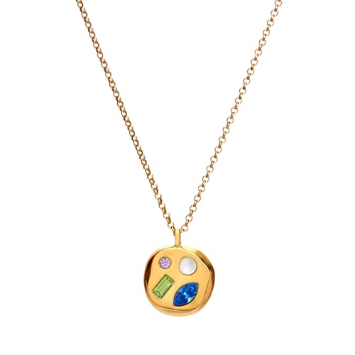 Birthdate 14k Gold Necklace for Women, The September Twenty-Seventh Pendant - 16-20in Adjustable 14 Karat Gold Chain with Lobster Clasp - Cadenas de Oro 14k Puro Para Mujer, Ladies Jewelry Birthstone