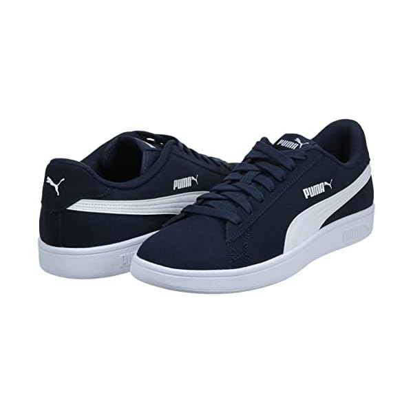 PUMA Men's Smash v2 Sneaker, Peacoat-Puma White, 11 M US - Image 8