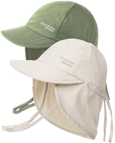 Image of FURTALK Baby Sun Hat Girls and Boys Summer Beach Swim Hat Essentials UPF 50+