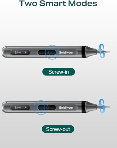 Mini Electric Screwdriver Set, 52-in-1 Precision Screwdriver Repair Kit | Power Small Screwdriver Repair Tool Kit with 48 Magnetic Bits, Tweezers and Pry Bar for Laptop Phone Camera Electronics