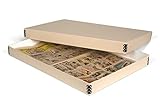 Gaylord Archival Tan Newspaper Preservation Box - 13W x 18L x 3' H