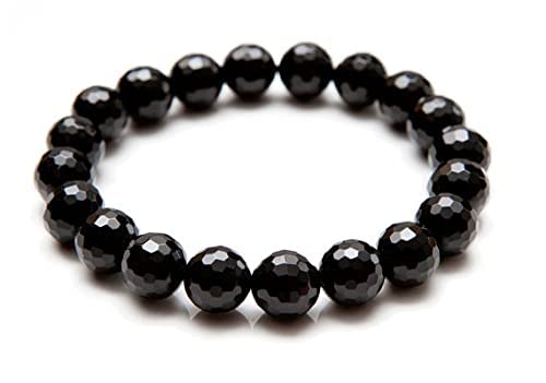 MAUTIK SADIWALA Black Obsidian Faceted Bracelet 8mm Beads Size, Certified Black Obsidian Diamond Cut Bracelet Adjustable Unisex Bracelet (B09S6SHZ84) Amazon Price History, Amazon Price Tracker