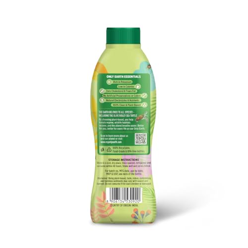 Image of Only Earth Tender Coconut Water | 750ml (Pack of 2) | Not From Concentrate | No Added Sugar | Low Calorie Hydration | Rich in Potassium & Electrolytes | BPA-Free Bottle