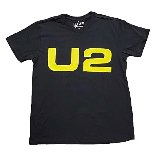 U2 - Camiseta 2018 Estampado en Espalda de Algodón para Adultos Unisex (XXL) (Negro)