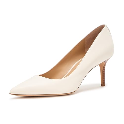 Lauren Ralph Lauren Women's Lanette Nappa Leather Pump, Soft White, 9