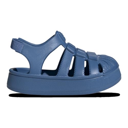 Adidas Originals Superstar Sandal - Boys' Toddler (JI2806, Focus Blue/Focus Blue)