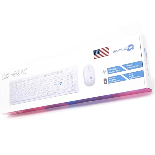 Récepteur USB pour clavier QWERTY américain sans fil et souris ergonomique 3 touches