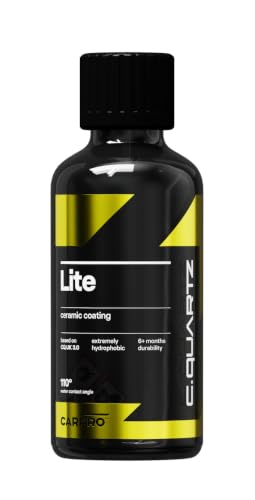 Image of CARPRO CQUARTZ Lite - Sio2 (ceramic), Tio2 (titanium) Hybrid Car Ceramic Coating or Topcoat, Apply to Any Surface, Wipe On and Wipe Off - 100mL