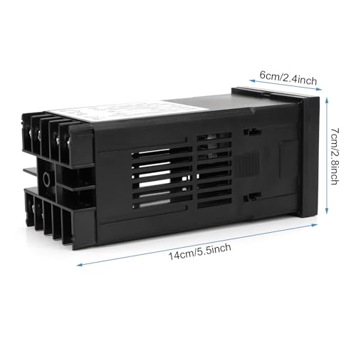 Digital Temperature Controller AC 100-240V Smart Thermostat PID REX-C100 Temperature Controller 40A Solid State Relay K Thermocouple GD for Seedling, Rooting, Brewing, Heating 0-400°C