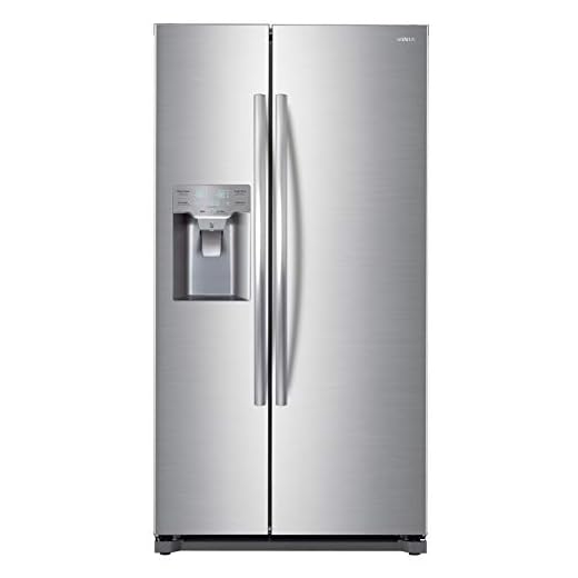 Winia WFRSY22D2T Side Mounted Refrigerator, 20 Cu.Ft, Stainless Steel