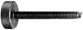 J.W. Winco 5T1120DPH DPHS Knurled Thumb Screw with Dog Point, 5/16-18" x 1.5" Stud Length, 1 1/8' Diameter Knob, Steel
