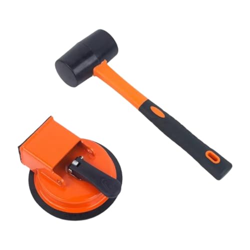 Maillet de pose de revêtements de sol Homyl orange réglable avec ventouse pour chantier