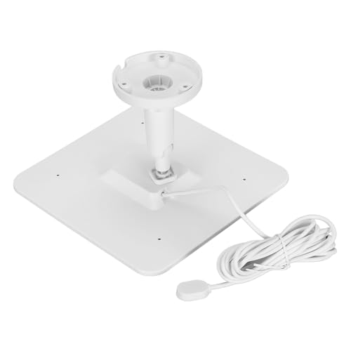 Solarpanel für Überwachungskamera, 12 W Solarpanel für Pro 3 Pro 4 5S Ultra Ultra 2 Go 2 Flutlicht, IP65 Wasserdicht, Effizientes Laden für Stabile Leistung, Drehbare (WHITE)