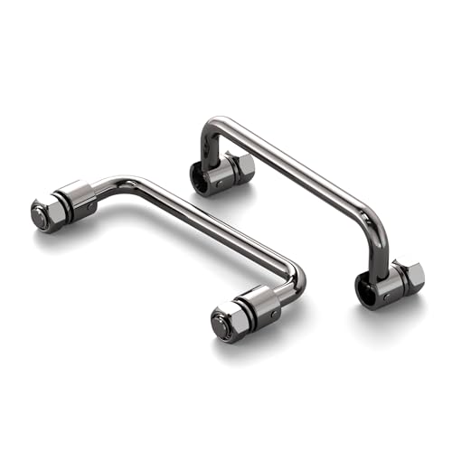 Image of 304 Stainless Steel Folding Pull Handle, U-Shape Folding Metal Cabinet Handles Toolbox Handle,Hole Distance: 3.5Inch Center to Center