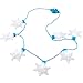 FuturePlusX Light Up Snowflake Necklace, Christmas Light Necklace LED String Lights Winter Frozen Snowflake Decorations