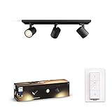 Controla tus luces Philips Hue directamente con el Hue Dimmer switch inalámbrico. Puedes encender y apagar las luces, cambiar entre cuatro fórmulas de iluminación distintas y atenuarlas al nivel de brillo que prefieras. La instalación es rápida, sencilla y sin complicaciones. Solo tienes que emparejar el interruptor con la lámpara y colocarlo en cualquier parte de tu hogar. Así de sencillo.